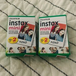 Two (2) unopened NIB boxes Fujifilm instax film instant film mini Polaroid film